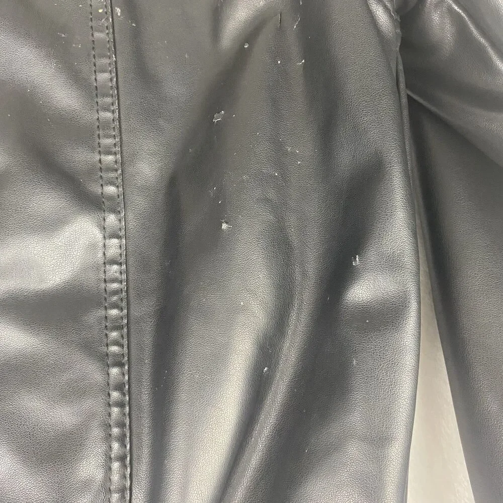 i Jeans By Buffalo Jacket Mens Small Black Hooded Full Zip Pockets Casual